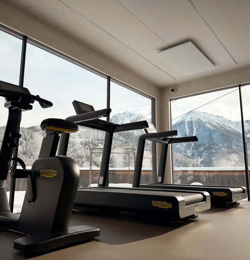 Sala fitness Technogym in Val Pusteria