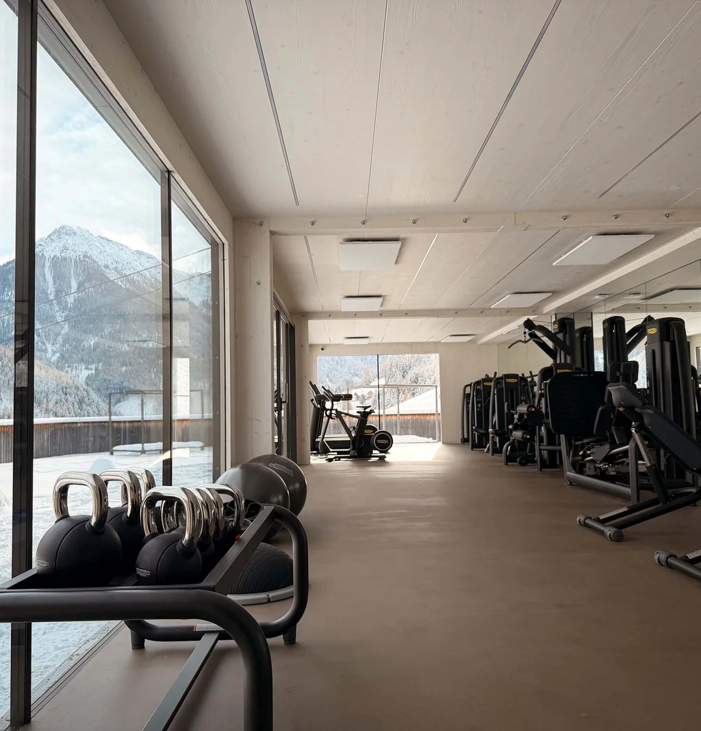 Sala fitness Technogym in Val Pusteria
