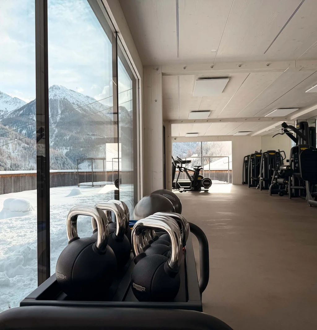 Sala fitness Technogym in Val Pusteria