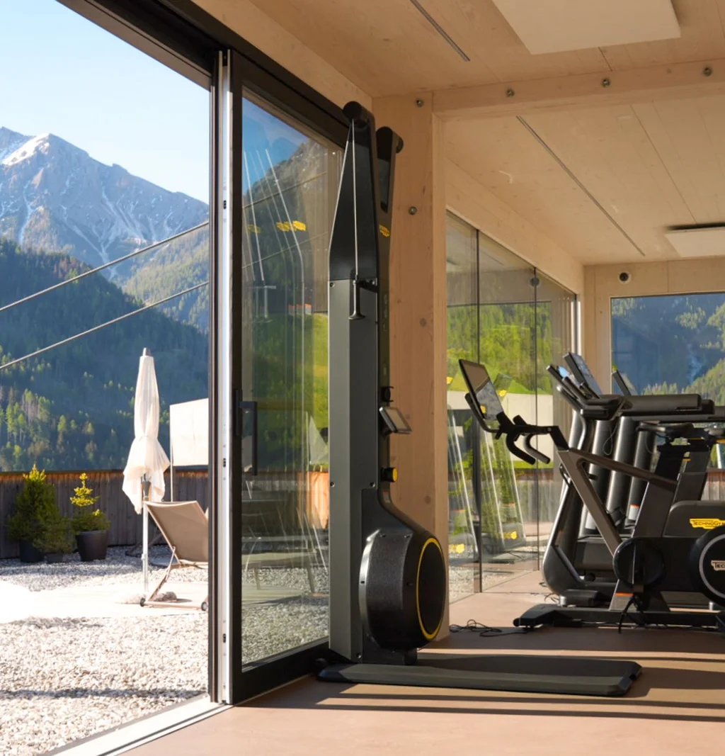 Technogym-Fitnessraum im Pustertal Technogym-Fitnessraum im Pustertal