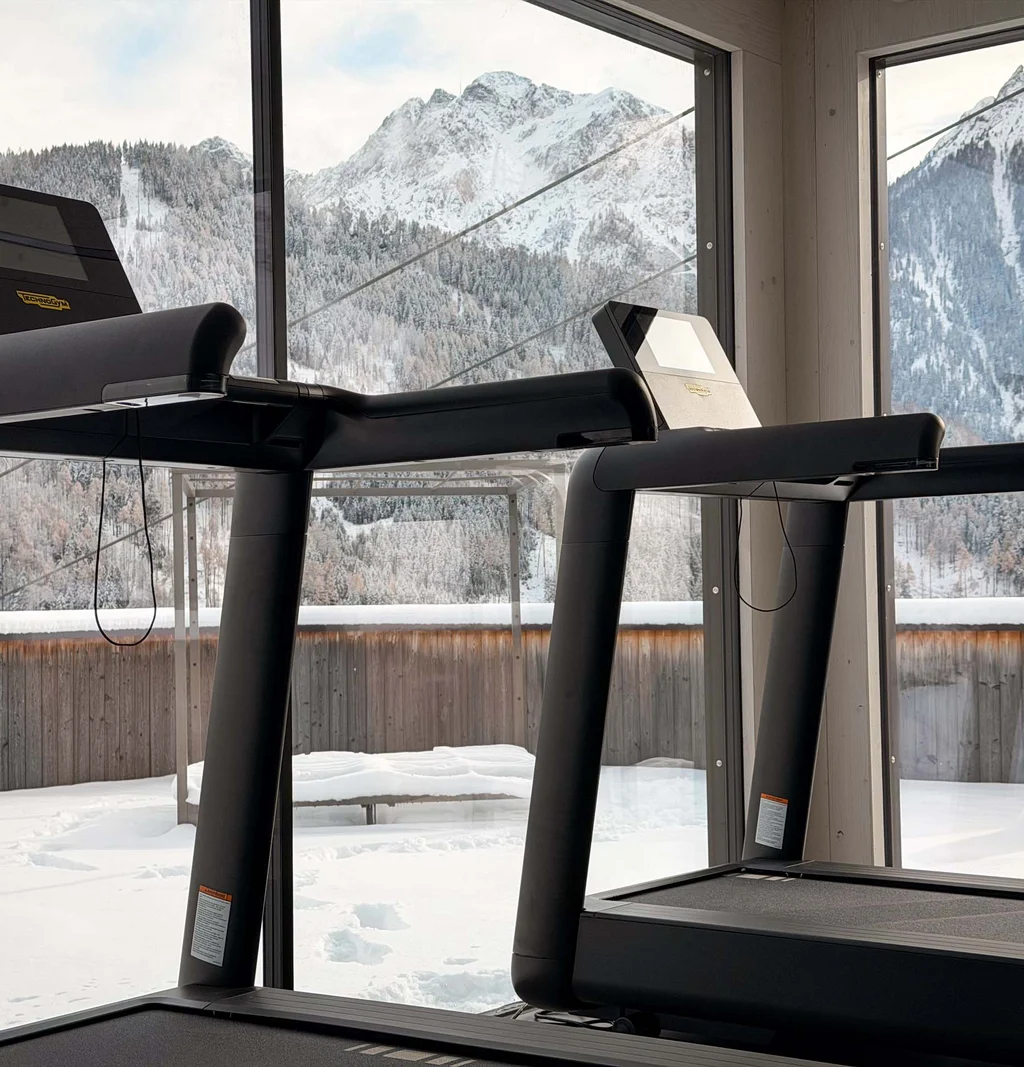 Sala fitness Technogym in Val Pusteria