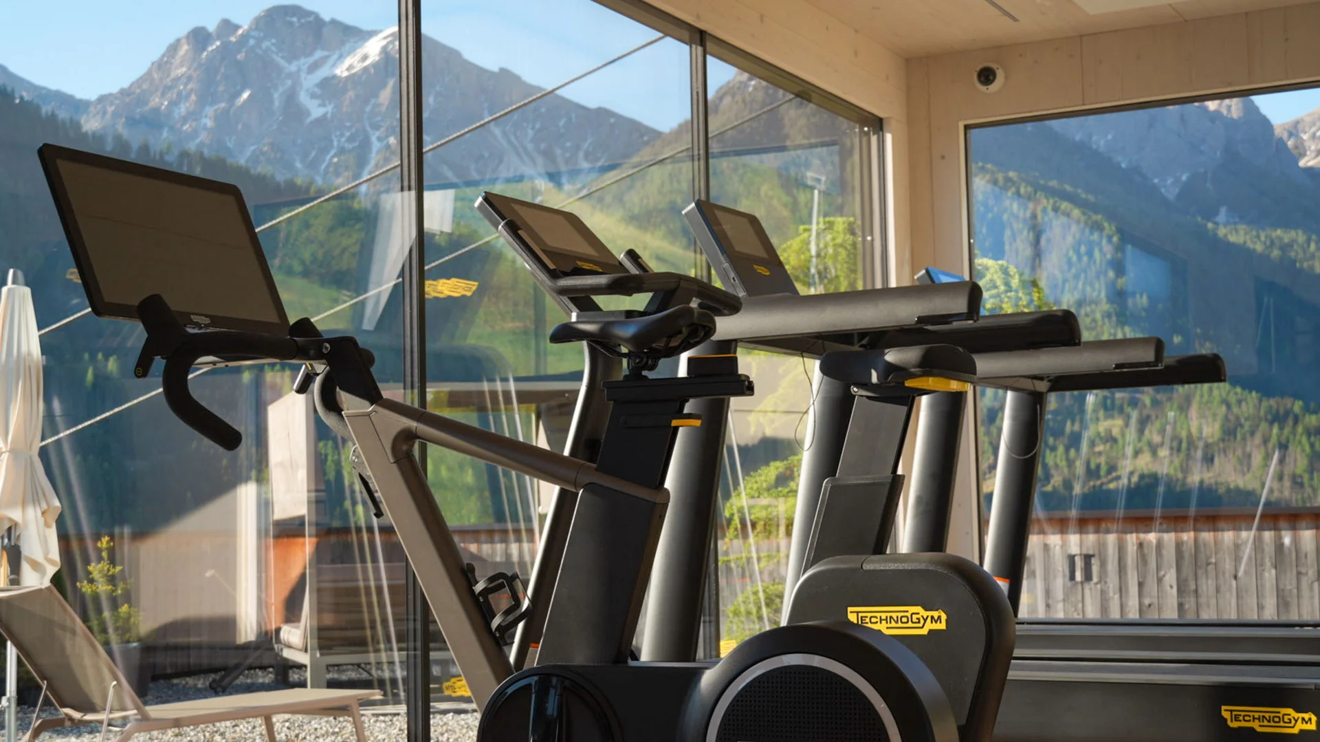 Technogym-Fitnessraum im Pustertal Technogym-Fitnessraum im Pustertal