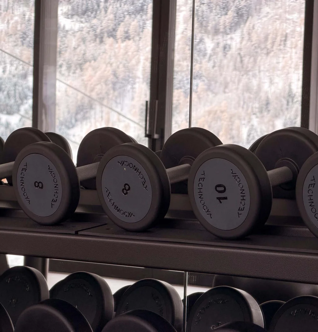Sala fitness Technogym in Val Pusteria